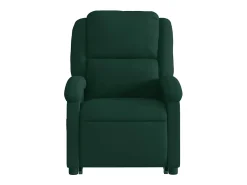 Clearance vidaxl Poltrona reclinável elevatória veludo -escuro Verde