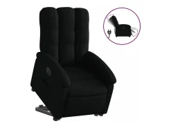 Poltrona| Poltrona reclinável elevatória elétrica tecido PT667096 Preto