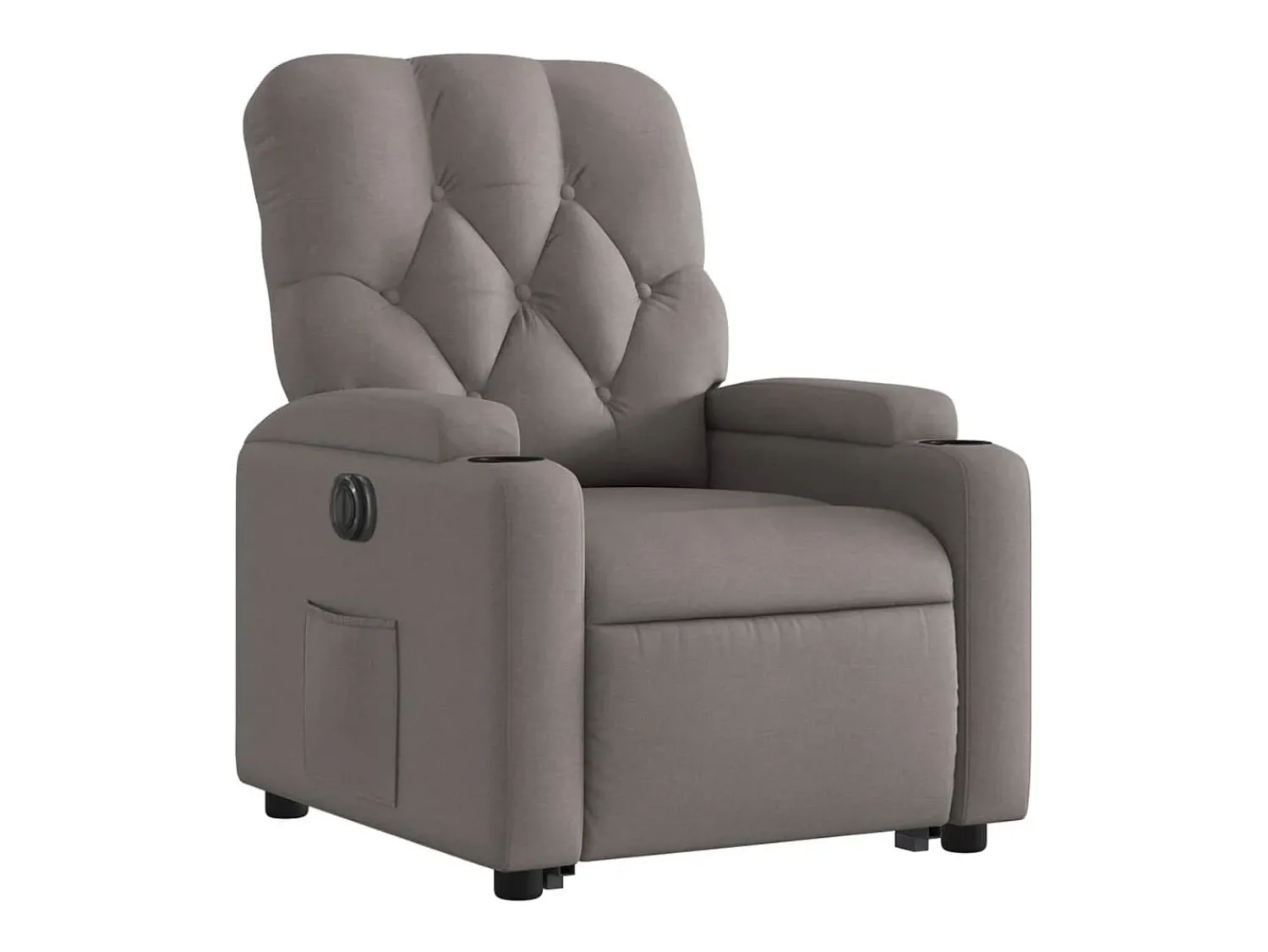 Clearance vidaxl Poltrona reclinável elevatória elétrica cinza-acastanhado Taupe