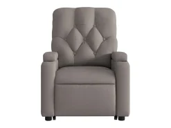 Clearance vidaxl Poltrona reclinável elevatória elétrica cinza-acastanhado Taupe