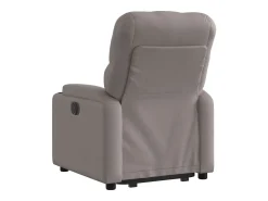 Clearance vidaxl Poltrona reclinável elevatória elétrica cinza-acastanhado Taupe