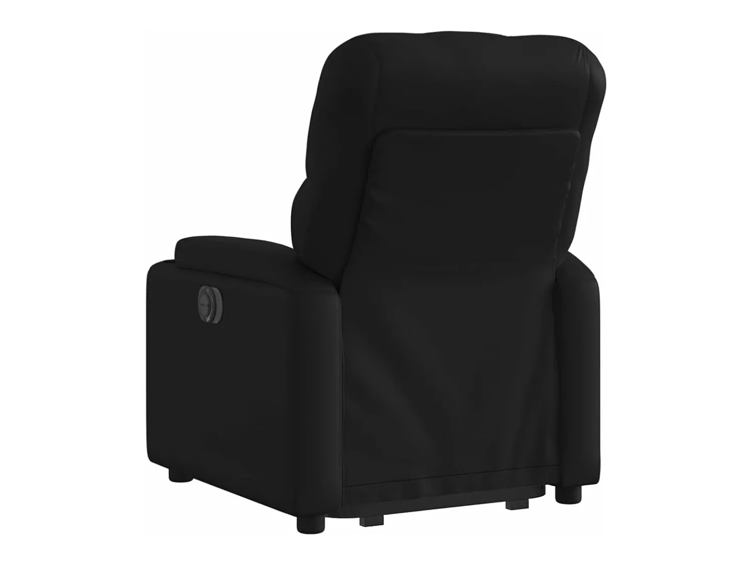 Poltrona| Poltrona reclinável elevatória couro artificial PT858616 Preto