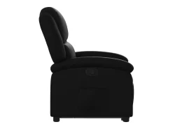 Discount vidaxl Poltrona reclinável elevatória couro artificial Preto