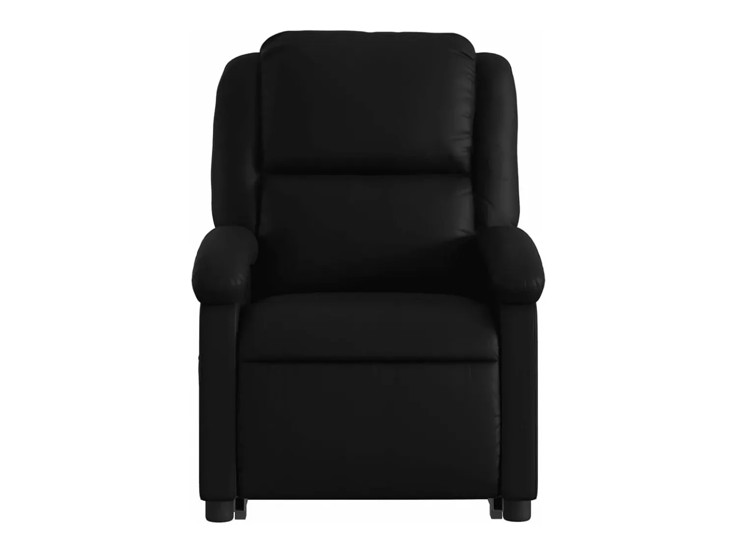 Discount vidaxl Poltrona reclinável elevatória couro artificial Preto