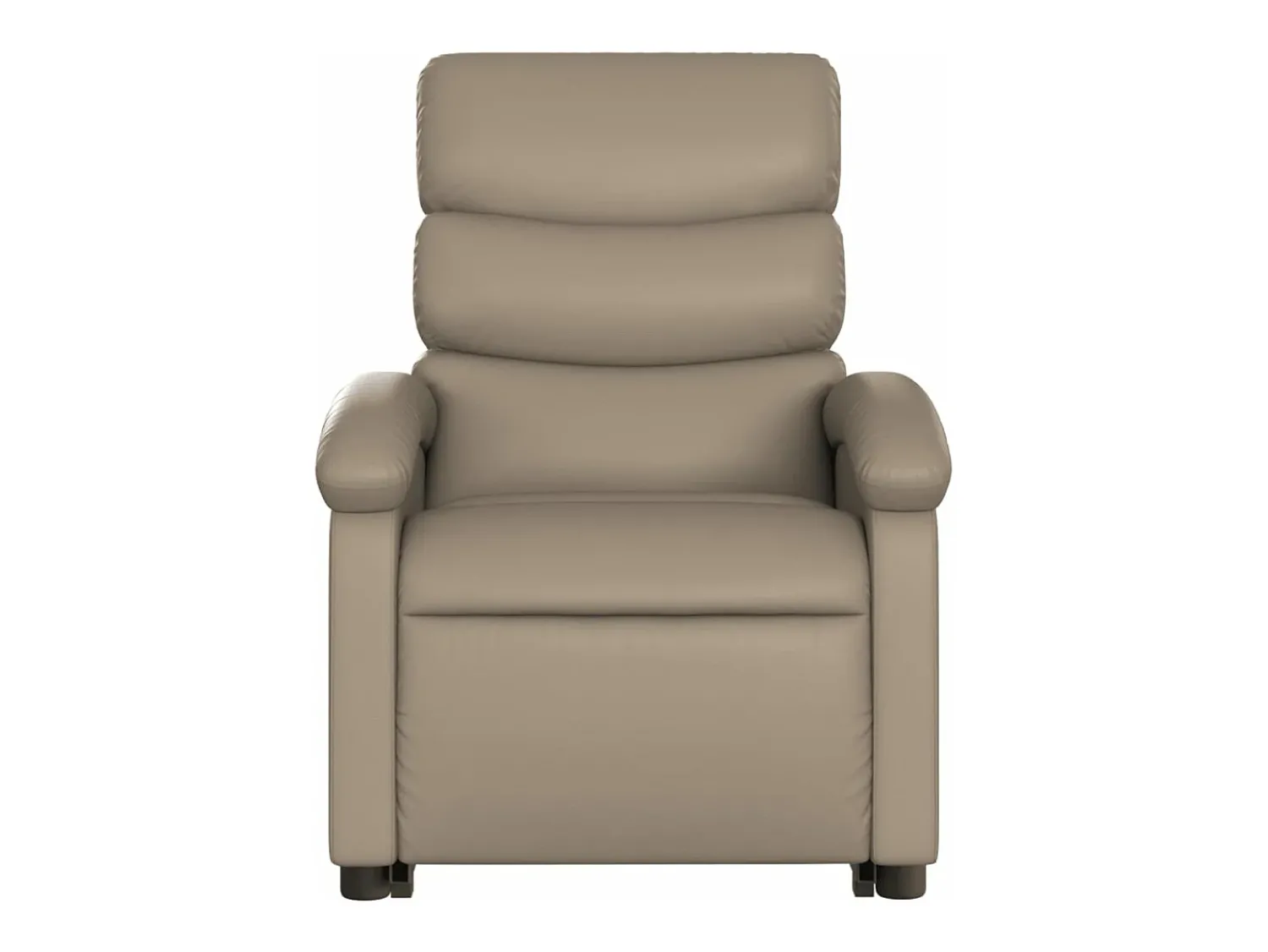vidaxl Poltrona reclinável elevatória couro artificial cor cappuccino^ Poltrona