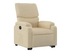Poltrona* Poltrona reclinável elevatória elétrica tecido cor PT204468 Creme