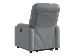 Online Poltrona reclinável elevatória couro artificial PT894269 Cinzento