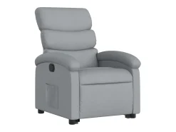 Poltrona* Poltrona reclinável elevatória tecido cinzento-claro PT117755 Cinzento claro