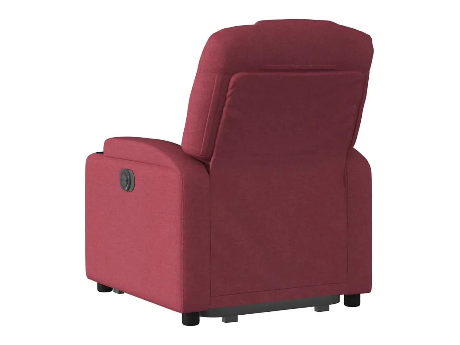 Poltrona|vidaxl Poltrona reclinável elevatória elétrica tecido -tinto Vermelho