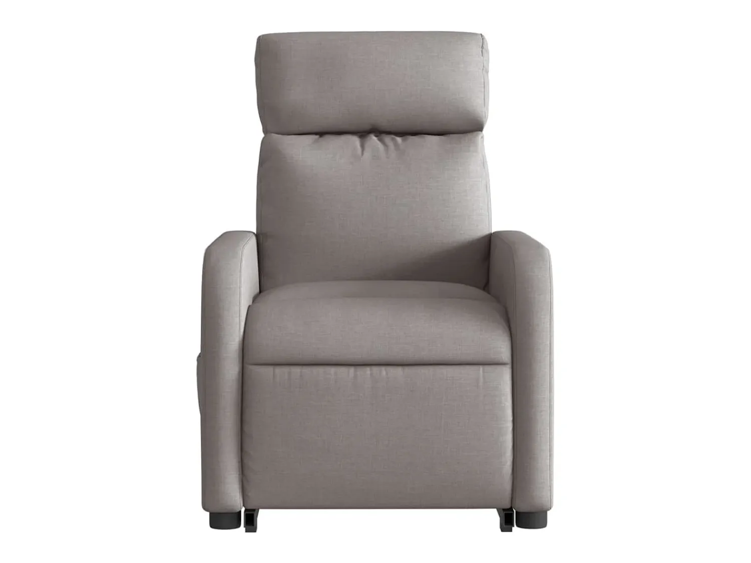 Outlet vidaxl Poltrona reclinável elevatória tecido cinzento-acastanhado Taupe