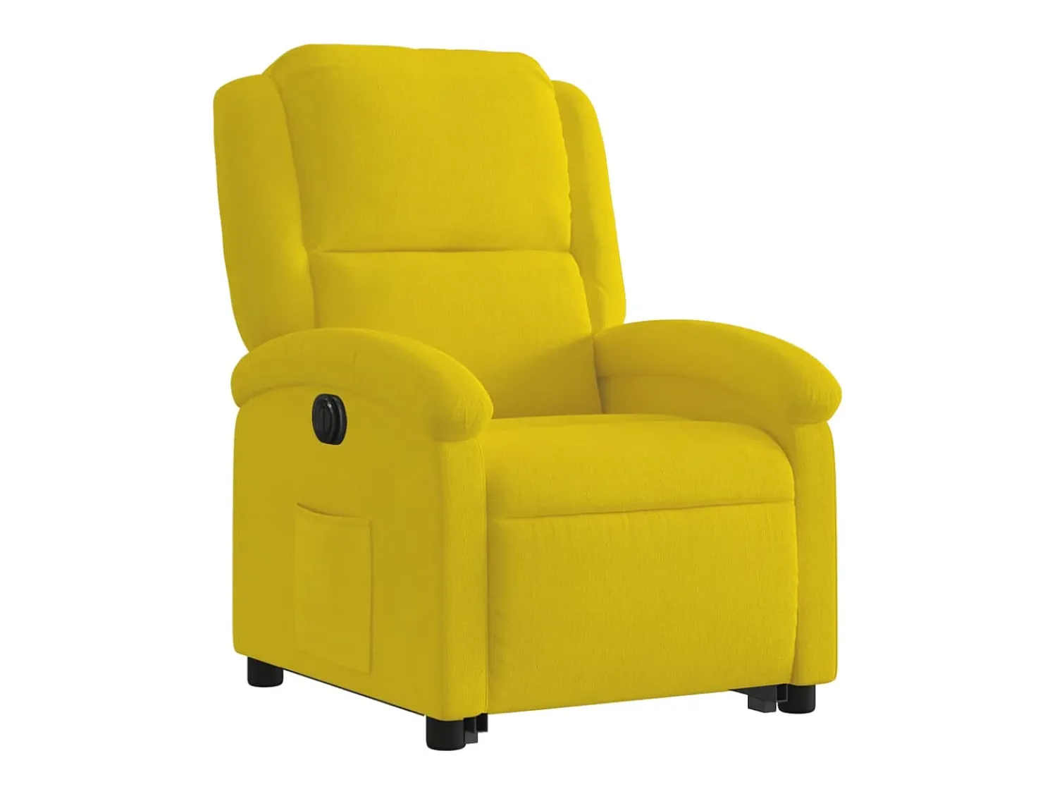 Poltrona|vidaxl Poltrona reclinável elevatória elétrica veludo Amarelo