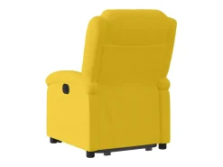 Poltrona|vidaxl Poltrona reclinável elevatória elétrica veludo Amarelo