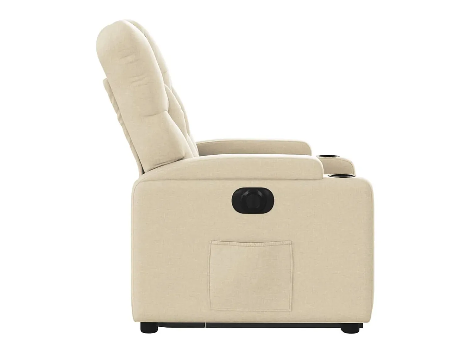 Poltrona*vidaxl Poltrona reclinável elevatória elétrica tecido cor Creme