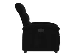 Discount vidaxl Poltrona reclinável elevatória elétrica tecido Preto