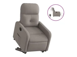 Outlet Poltrona reclinável elevatória elétrica cinza-acastanhado PT816351 Taupe