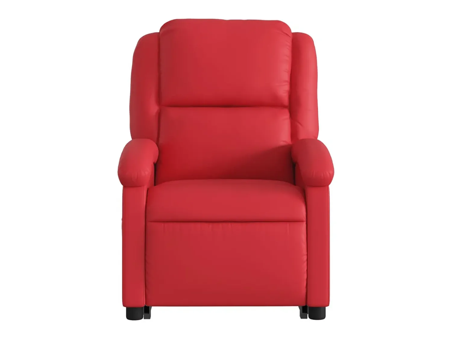 New vidaxl Poltrona reclinável elevatória couro artificial Vermelho