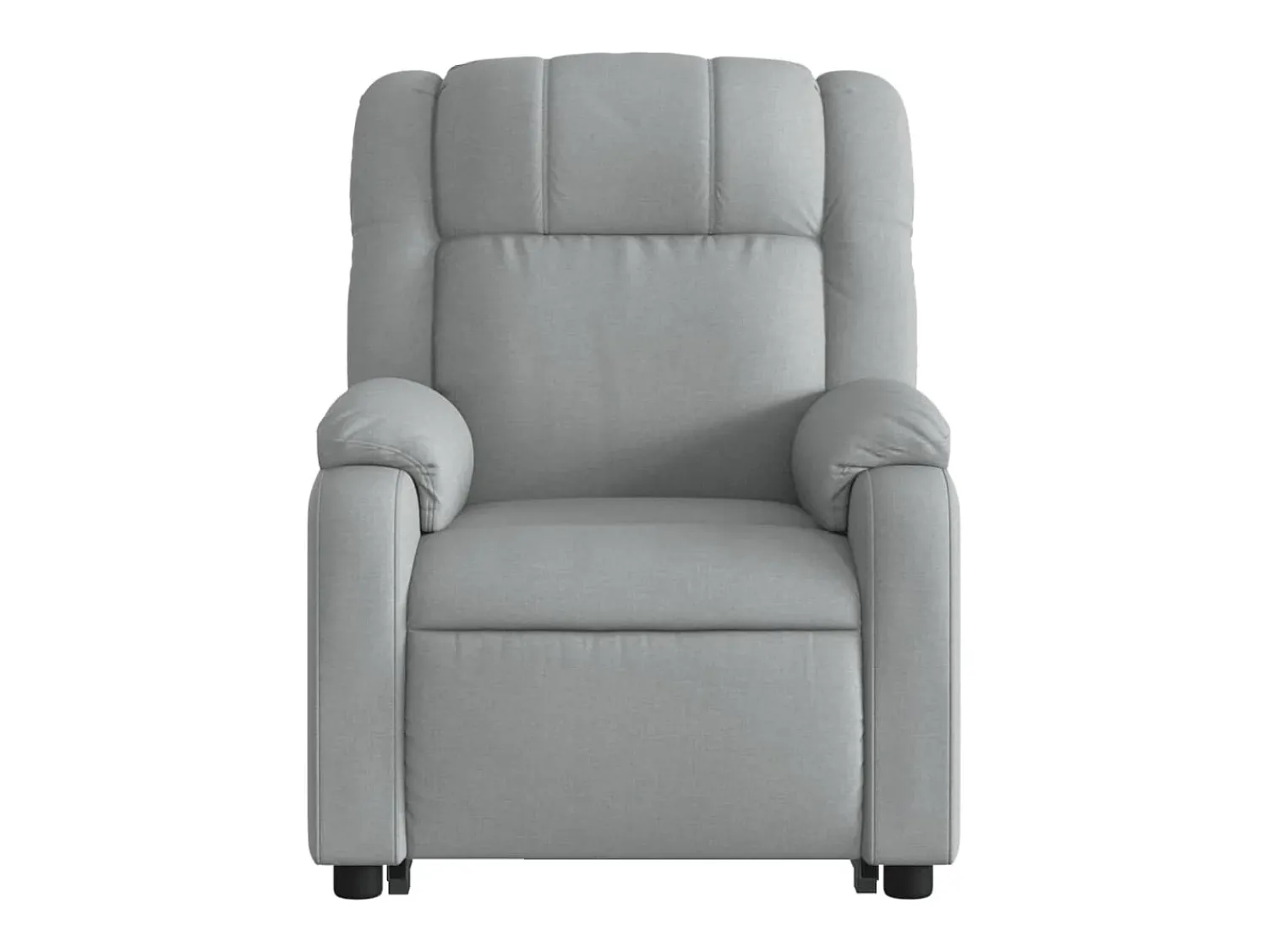 Poltrona*vidaxl Poltrona reclinável elevatória tecido -claro Cinzento