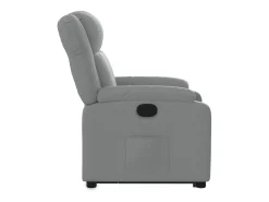 Poltrona*vidaxl Poltrona reclinável elevatória tecido -claro Cinzento