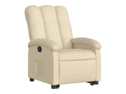 Poltrona* Poltrona reclinável elevatória tecido cor PT181726 Creme