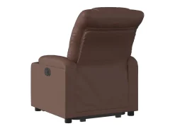 Sale Poltrona reclinável elevatória couro artificial PT764648 Castanho