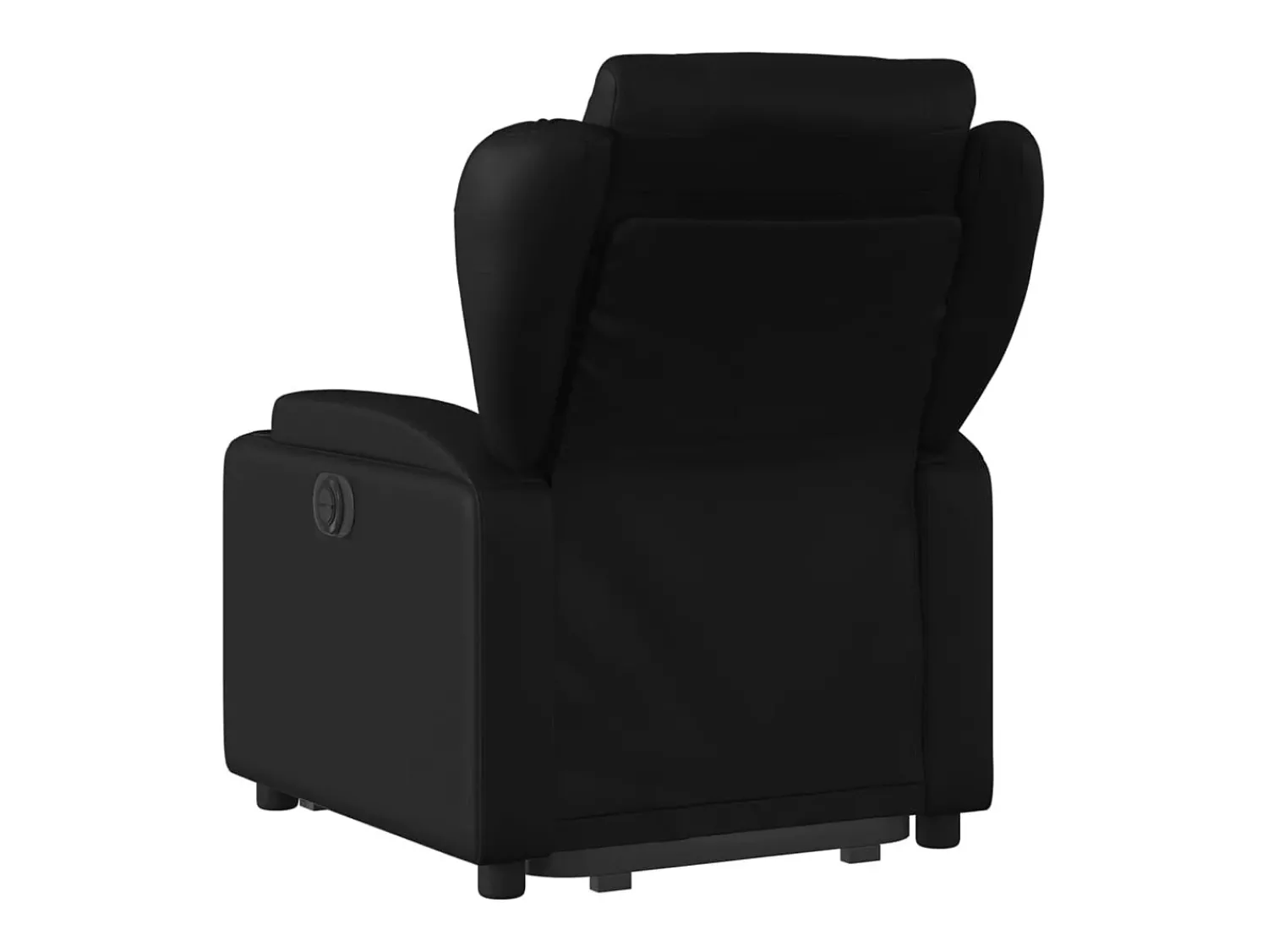 Clearance Poltrona reclinável elevatória couro artificial PT441154 Preto