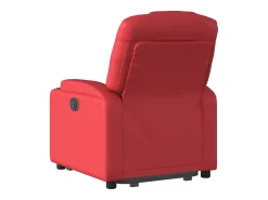 Poltrona| Poltrona reclinável elevatória elétrica couro artif. PT114862 Vermelho