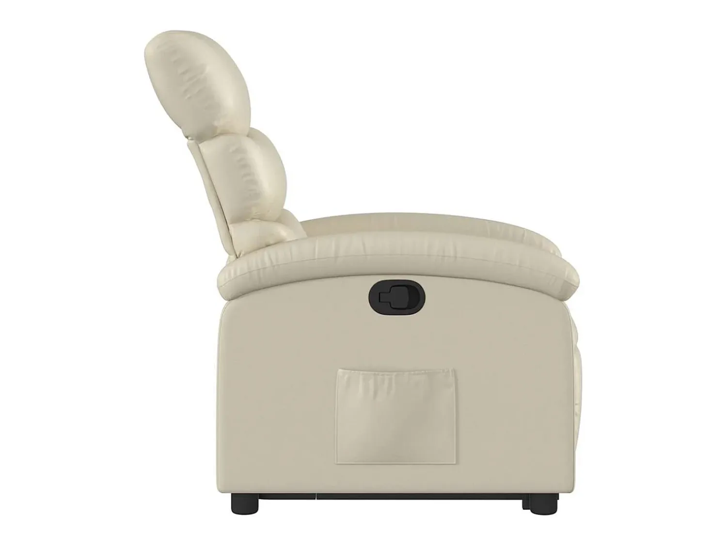 Poltrona|vidaxl Poltrona reclinável elevatória couro artificial cor Creme