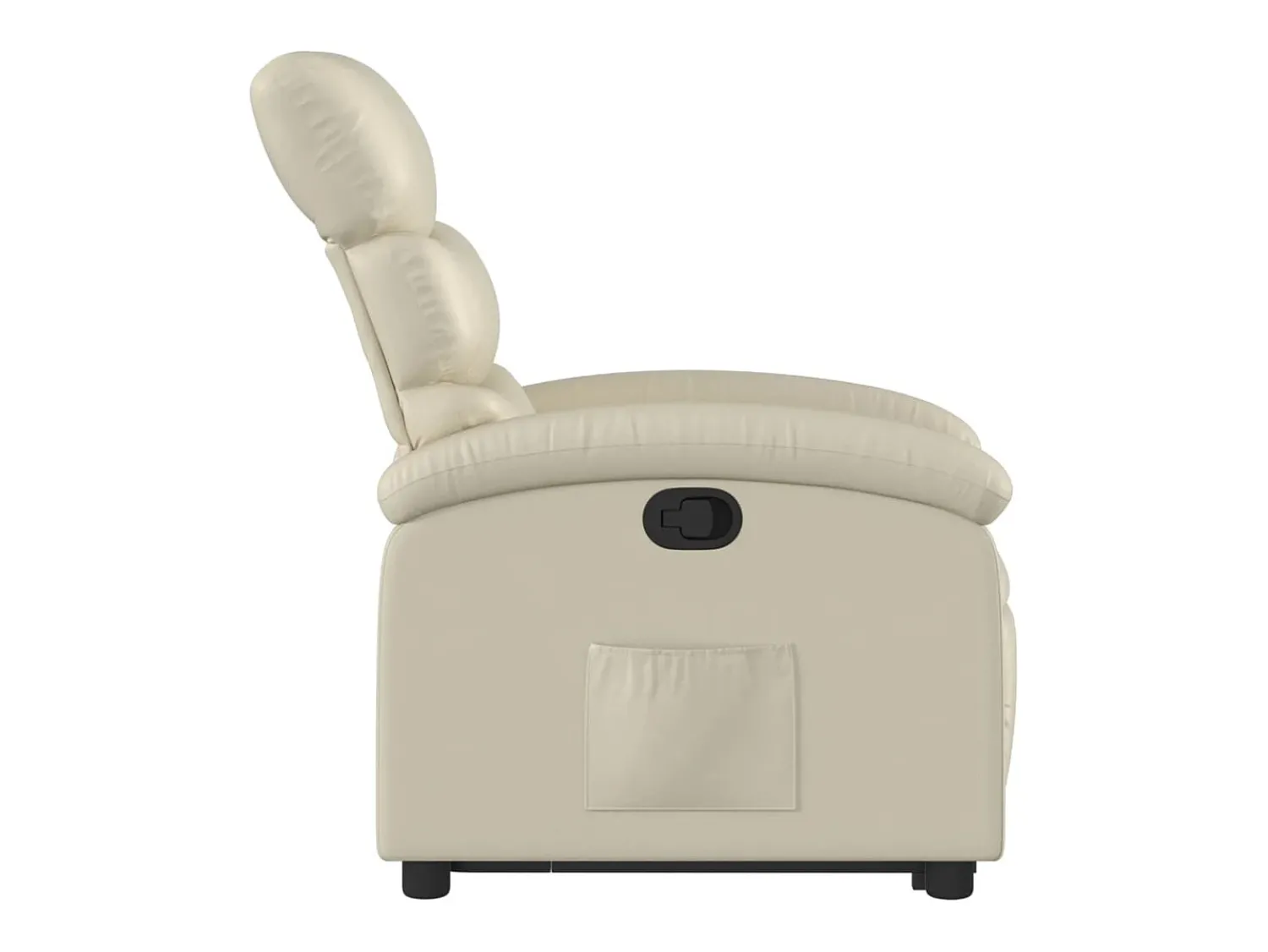Poltrona|vidaxl Poltrona reclinável elevatória couro artificial cor Creme
