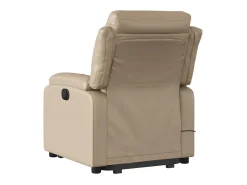 Sale vidaxl Poltrona reclinável elevatória elétrica couro artif. cappuccino Castanho