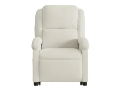 Poltrona*vidaxl Poltrona reclinável elevatória elétrica veludo Creme
