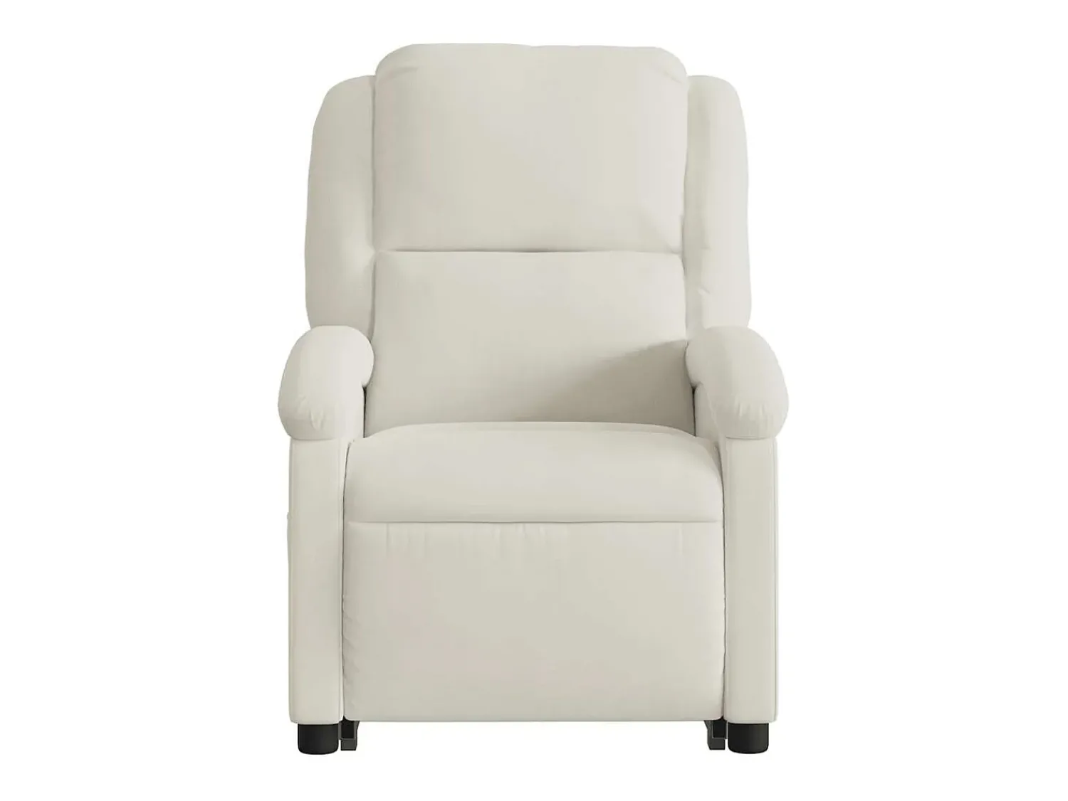 Poltrona*vidaxl Poltrona reclinável elevatória elétrica veludo Creme