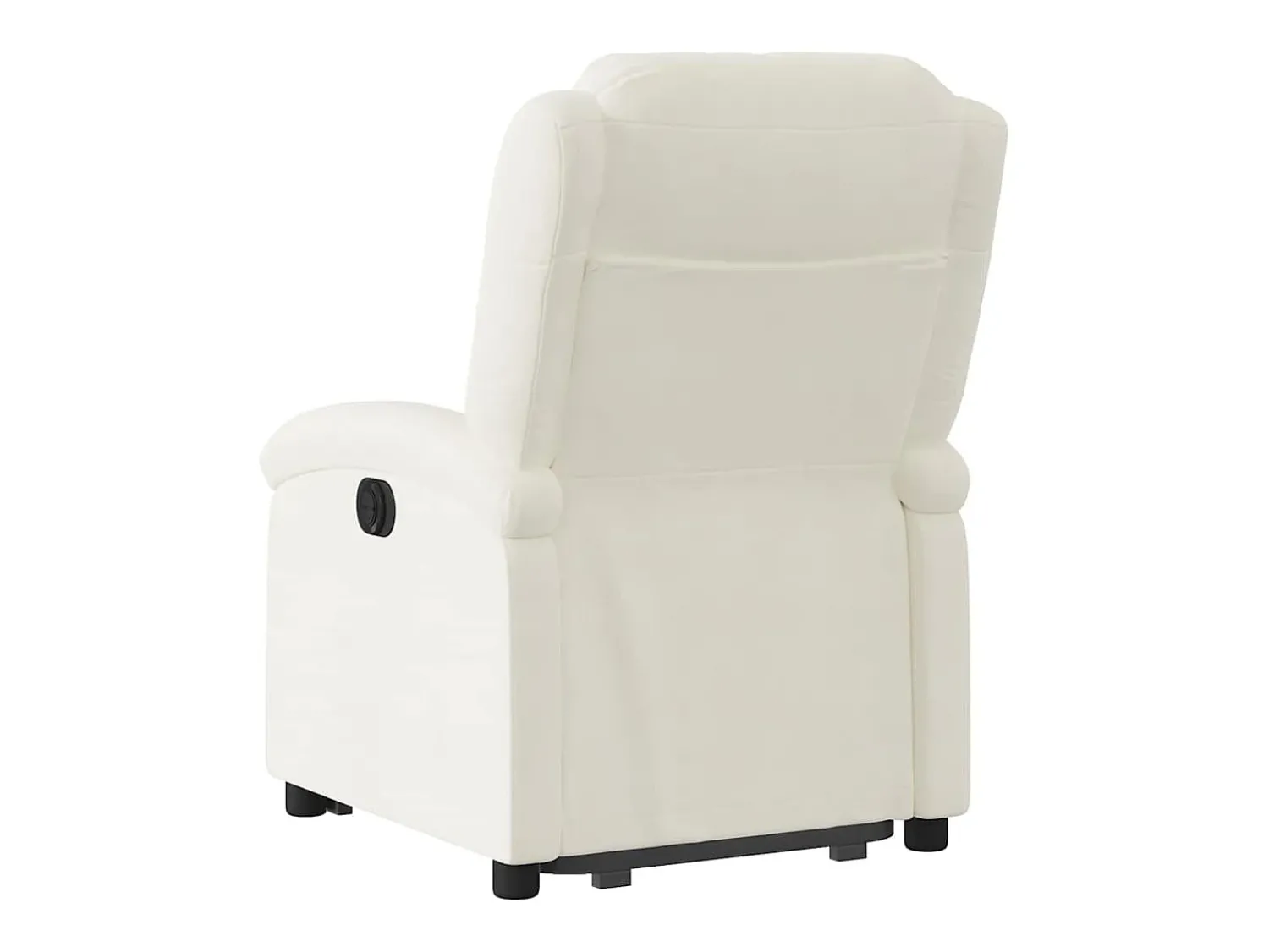 Poltrona*vidaxl Poltrona reclinável elevatória elétrica veludo Creme