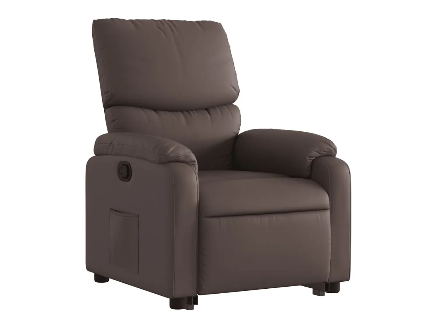 Poltrona* Poltrona reclinável elevatória couro artificial PT608628 Castanho
