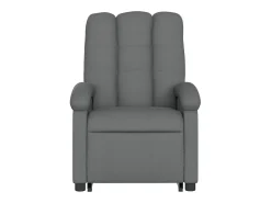 Poltrona|vidaxl Poltrona reclinável elevatória tecido -escuro Cinzento
