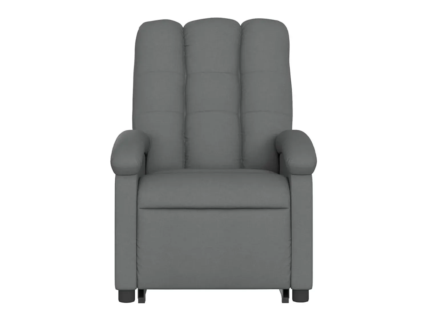 Poltrona|vidaxl Poltrona reclinável elevatória tecido -escuro Cinzento