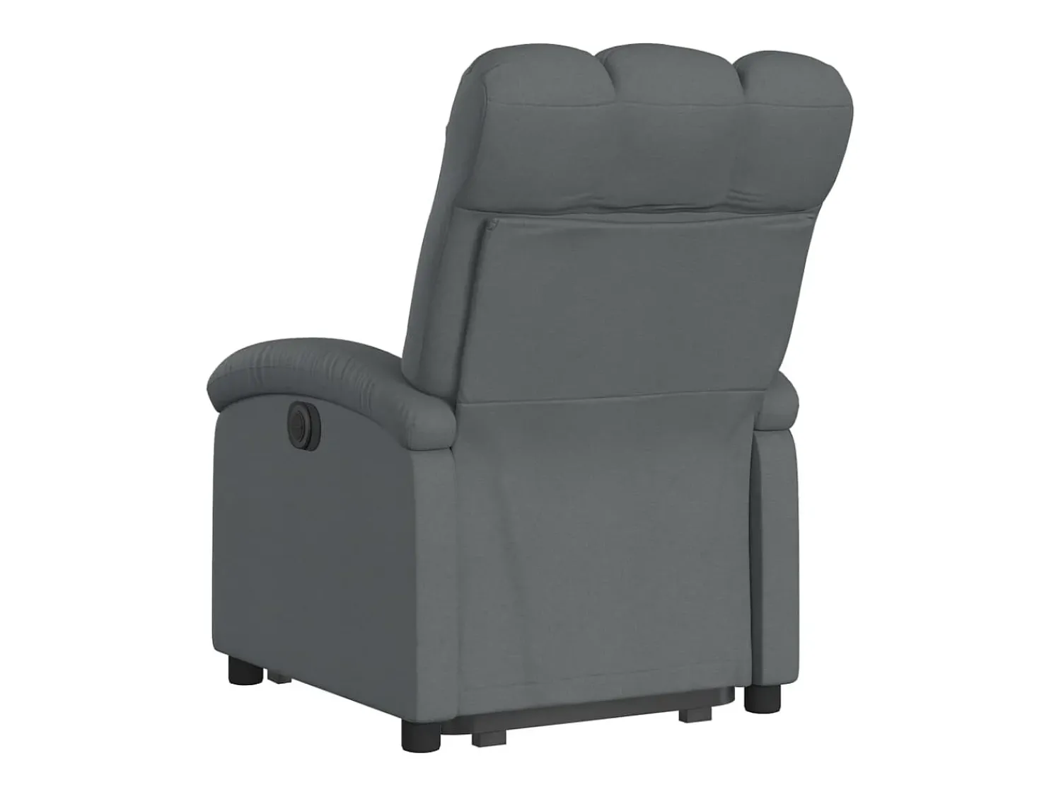 Poltrona|vidaxl Poltrona reclinável elevatória tecido -escuro Cinzento