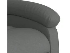 Poltrona|vidaxl Poltrona reclinável elevatória tecido -escuro Cinzento
