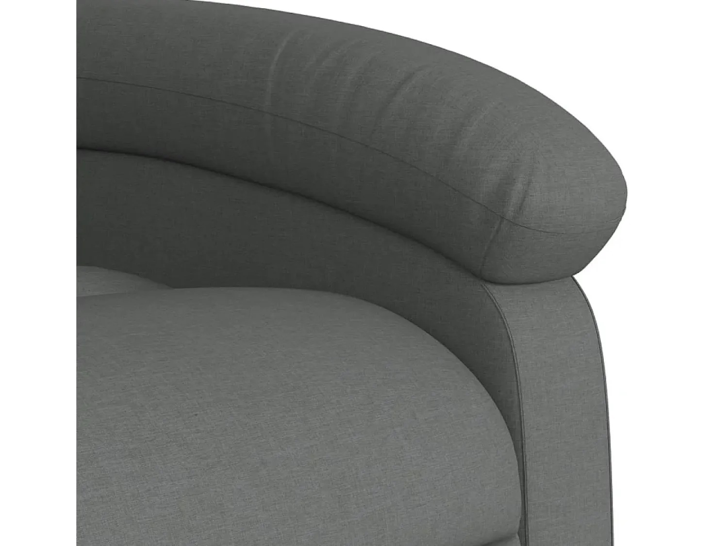 Poltrona|vidaxl Poltrona reclinável elevatória tecido -escuro Cinzento