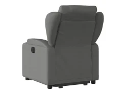 Poltrona|vidaxl Poltrona reclinável elevatória elétrica tecido -escuro Cinzento