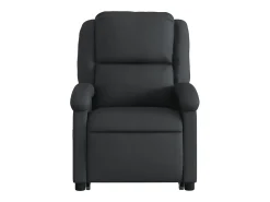 Sale vidaxl Poltrona reclinável elevatória couro genuíno Preto