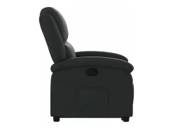 Sale vidaxl Poltrona reclinável elevatória couro genuíno Preto