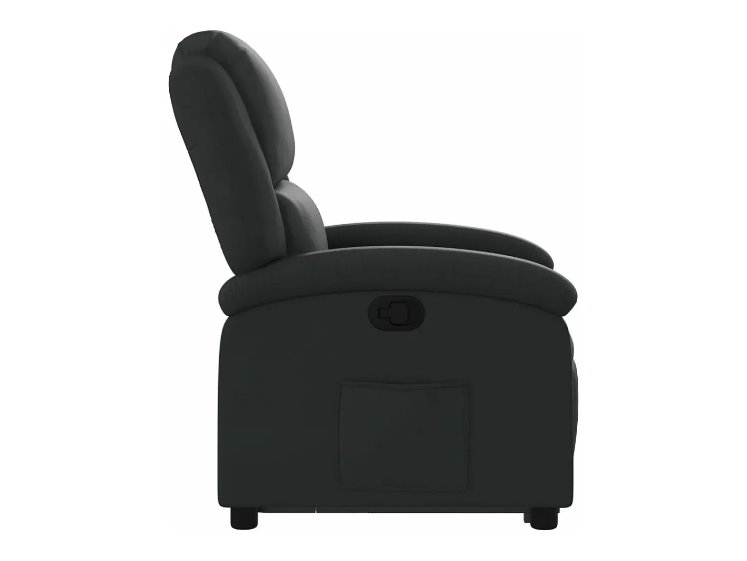 Sale vidaxl Poltrona reclinável elevatória couro genuíno Preto