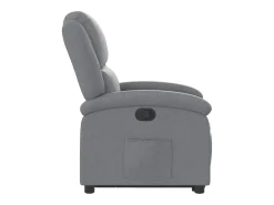Sale vidaxl Poltrona reclinável elevatória tecido -claro Cinzento