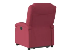 Hot vidaxl Poltrona reclinável elevatória elétrica tecido -tinto Vermelho