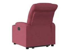 Poltrona|vidaxl Poltrona reclinável elevatória elétrica tecido -tinto Vermelho