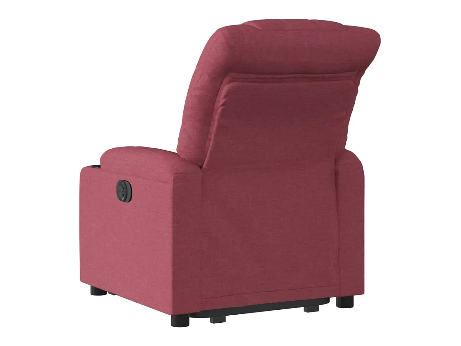 Poltrona|vidaxl Poltrona reclinável elevatória elétrica tecido -tinto Vermelho