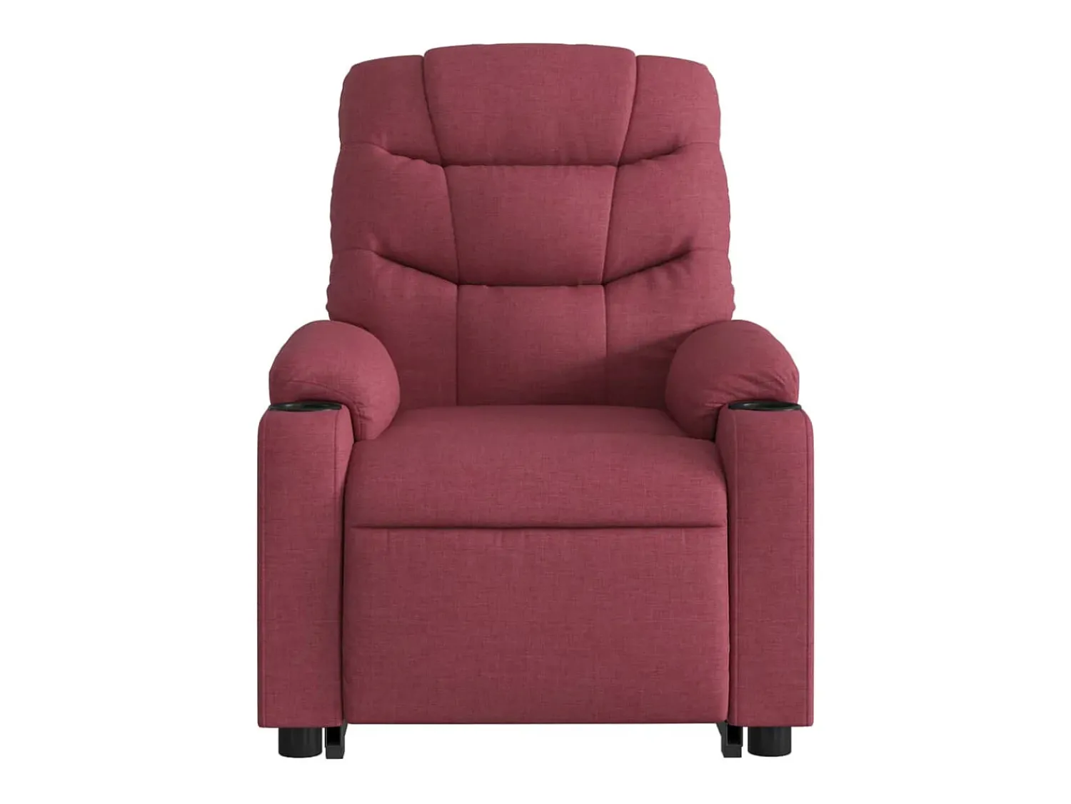 Poltrona|vidaxl Poltrona reclinável elevatória elétrica tecido -tinto Vermelho
