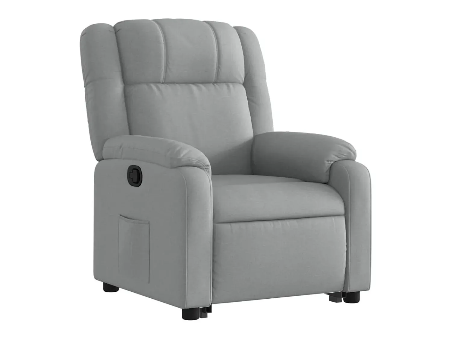 Clearance Poltrona reclinável elevatória tecido cinzento-claro PT351587 Cinzento claro
