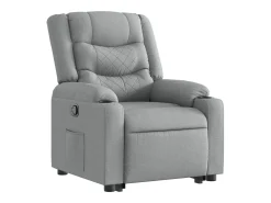 Poltrona|vidaxl Poltrona reclinável elevatória tecido -claro Cinzento