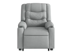 Poltrona|vidaxl Poltrona reclinável elevatória tecido -claro Cinzento
